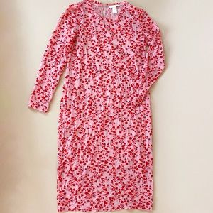 H&M flocked heart midi dress, Sz. M